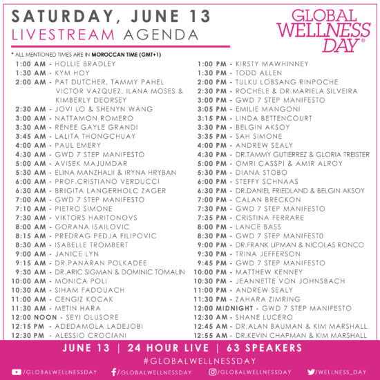 Global Wellness Day Agenda